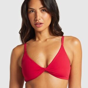 NEW Gymshark Red Twist Front Bralette